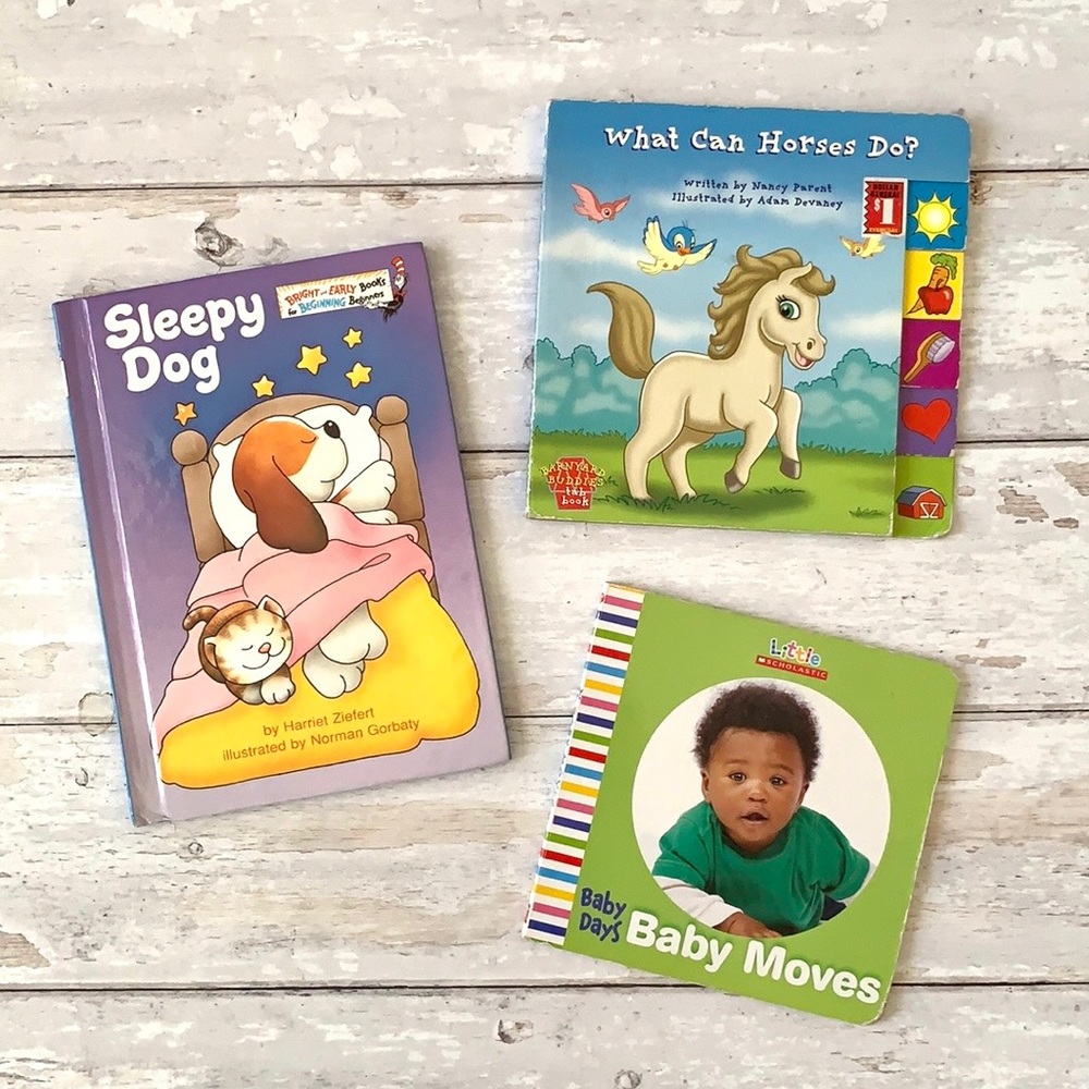 Toddler Board Books Bundle Horses Dog Scholastic Kids Baby
